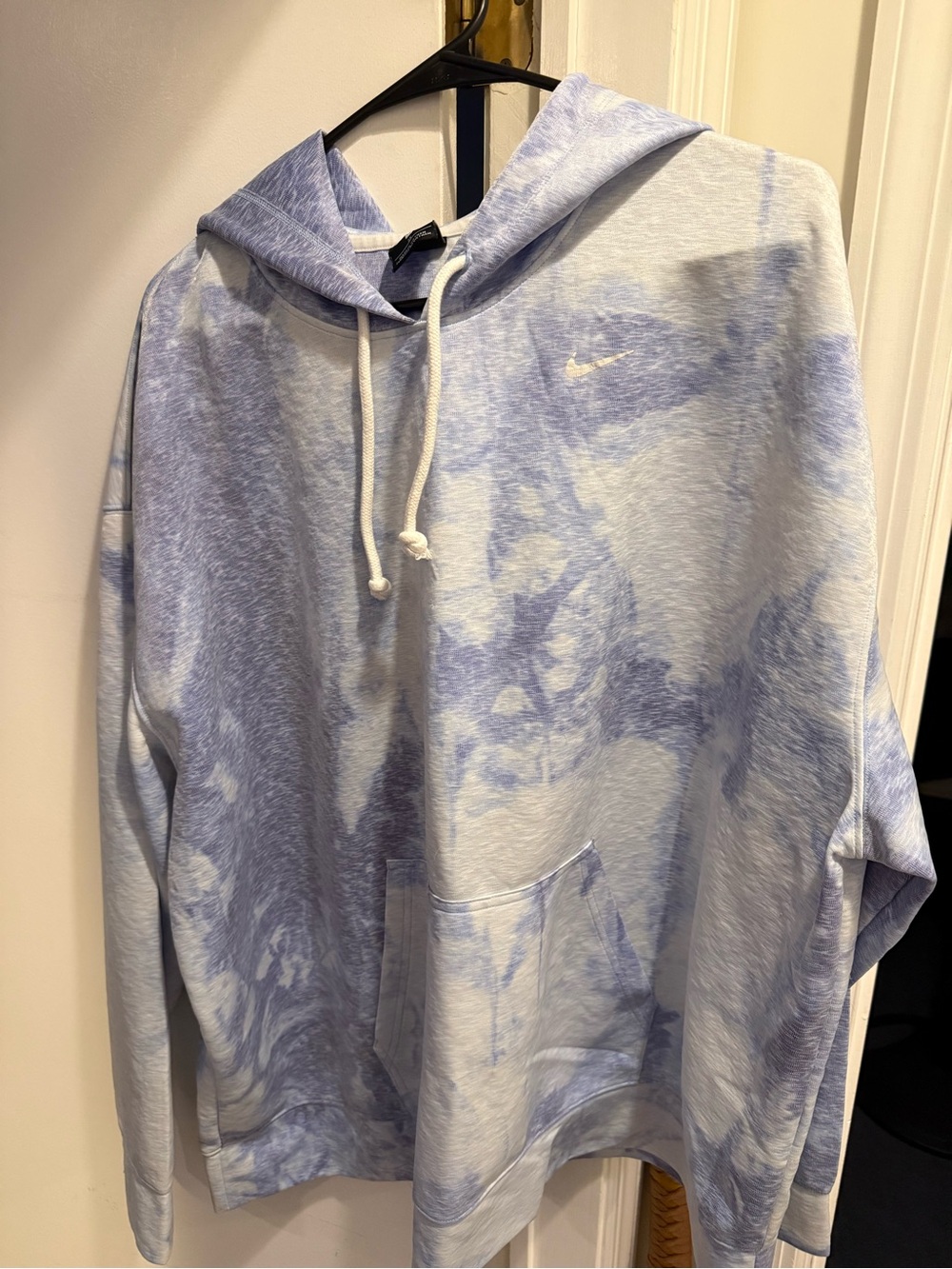 Nike Light Blue Marble Crewneck Hoodie